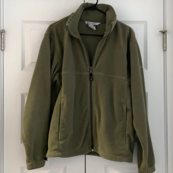 Olive green Columbia zip up - Picture 1 of 4